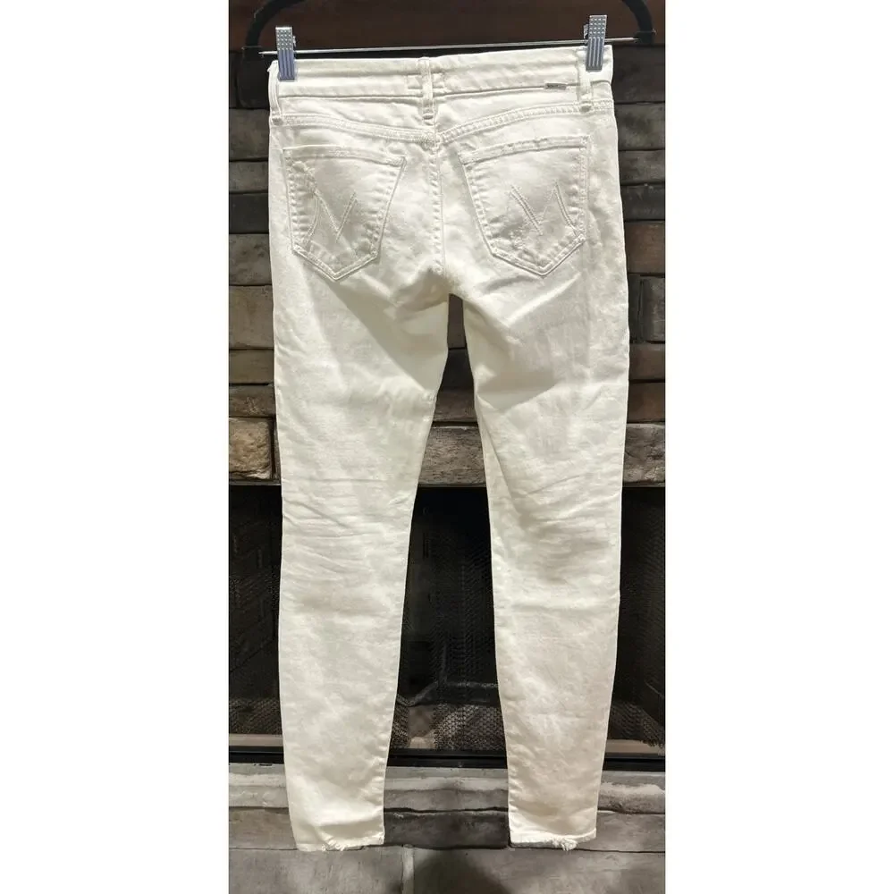 Women’s MOTHER The Looker Broken Mirror Jeans Size 24 *B1